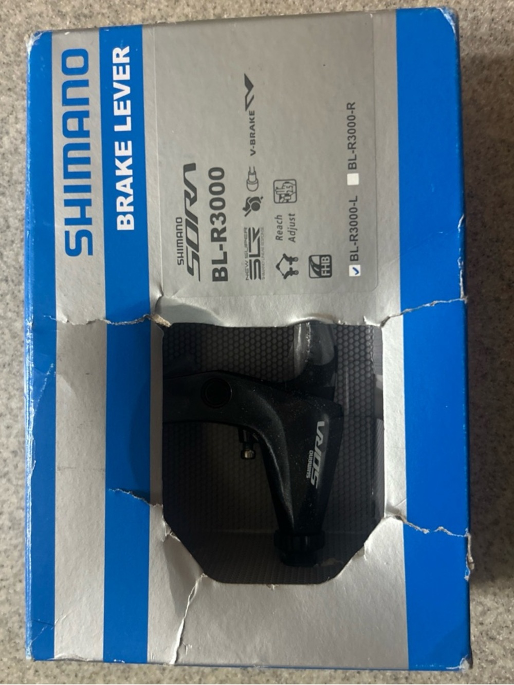 Shimano BL-R3000 Brake Lever - Blue and Silver Packaging